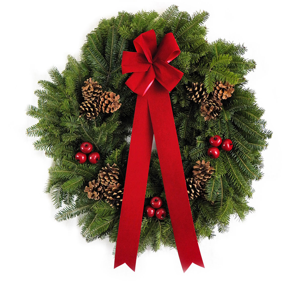 22" Maine Holiday Wreath